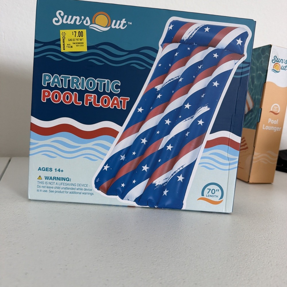 Sun's OUT  PATRIOTICPOOL FLOAT Inflatable Pool 14 Plus